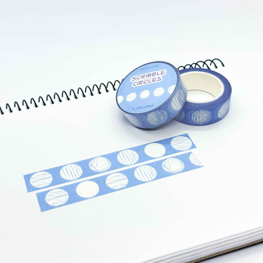 'Scribble Circles' Washi Tape