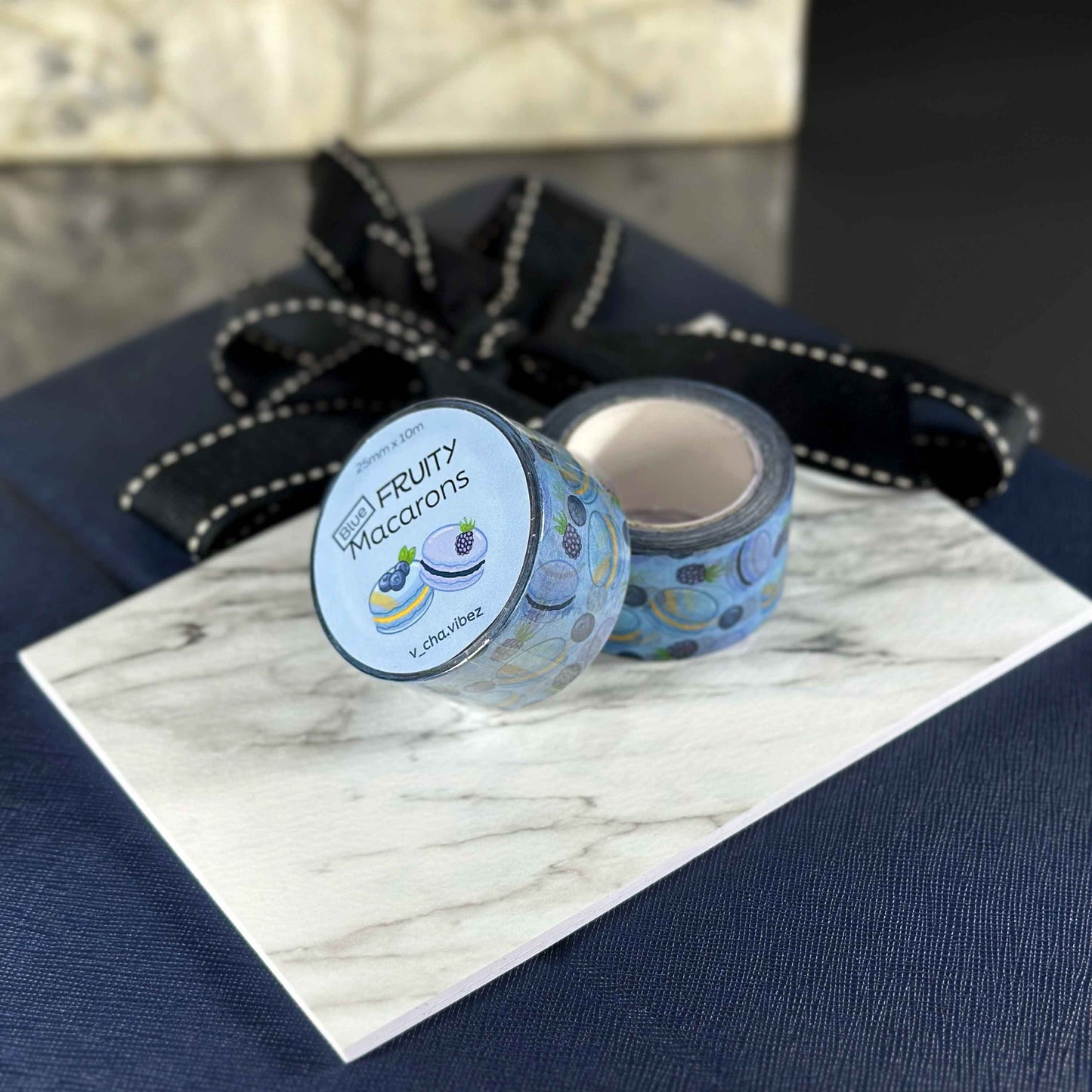 'Blue Macaron' Washi Tape