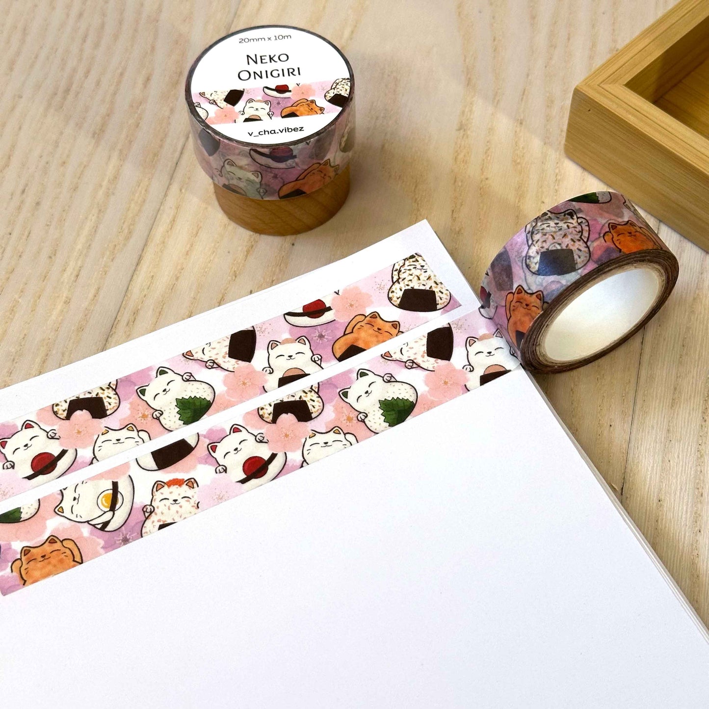 'Neko Onigiri' Washi Tape