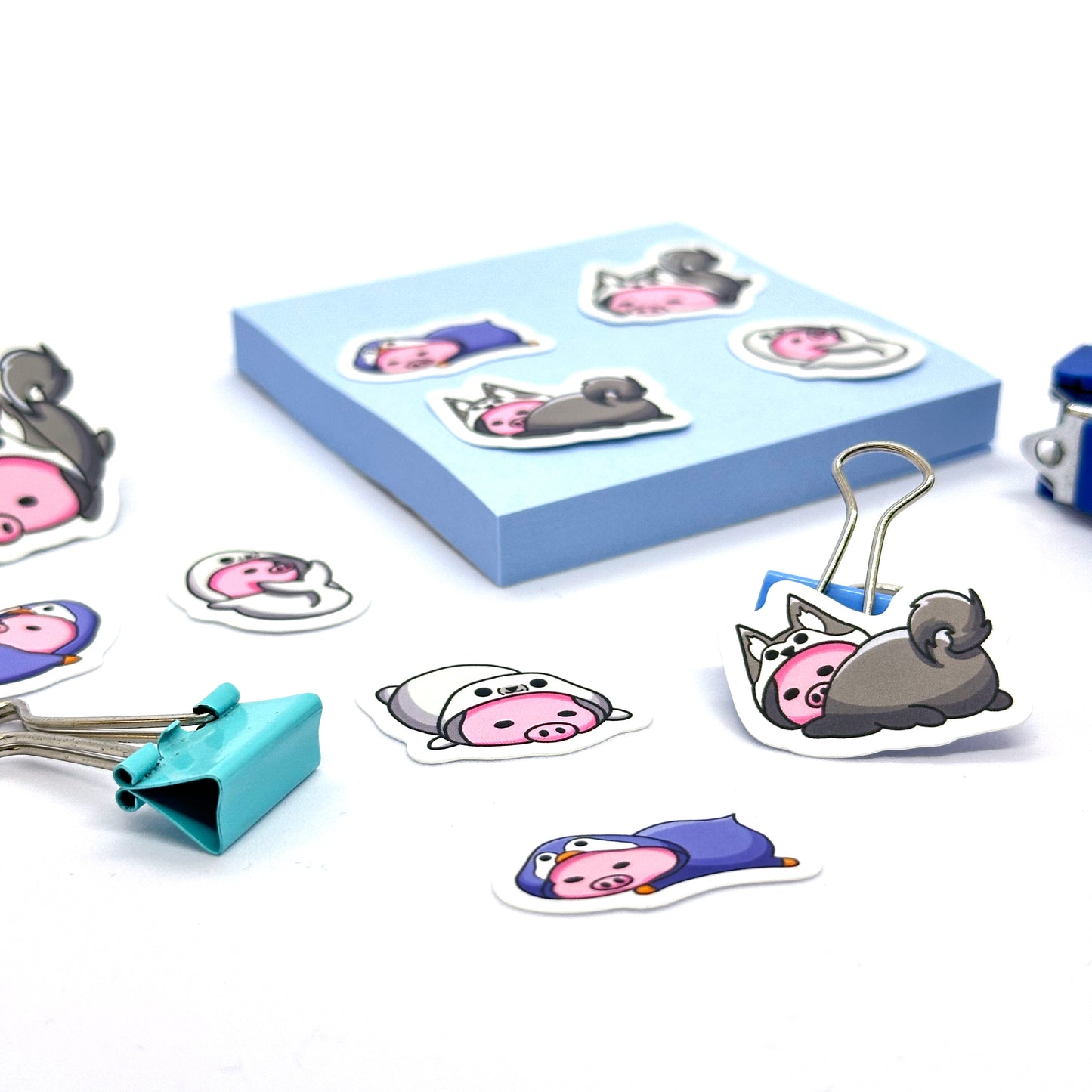 'Chilling Pigs' Sticker Pack