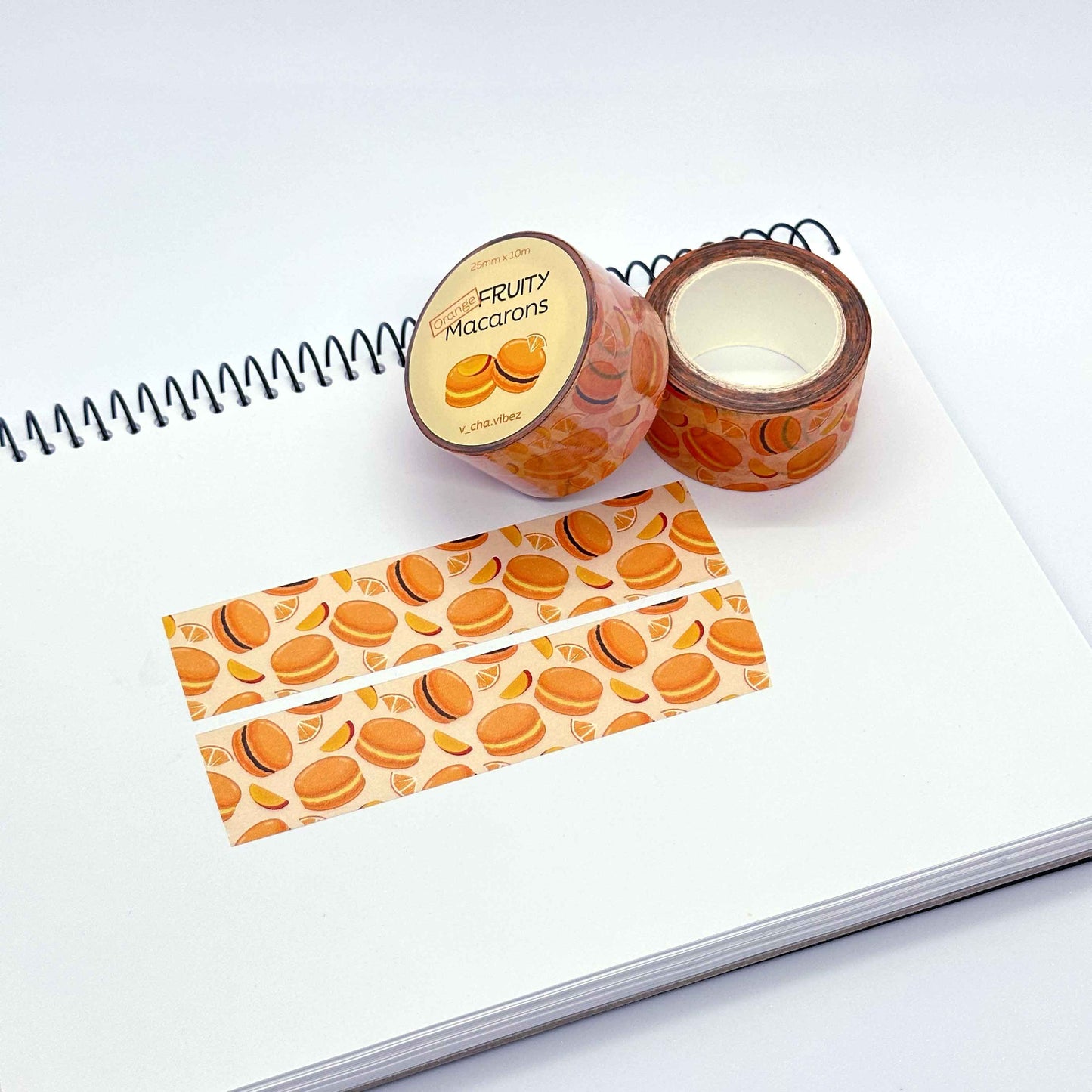'Orange Macaron' Washi Tape