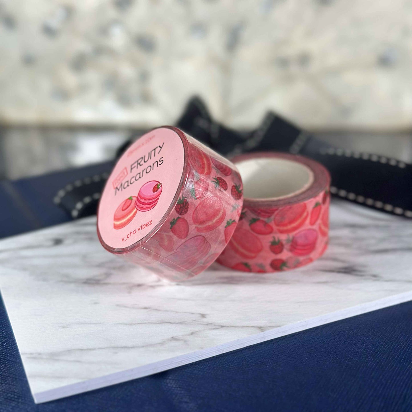 'Red Macaron' Washi Tape