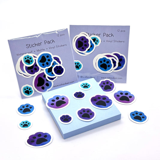 'Galaxy Paws' Sticker Pack