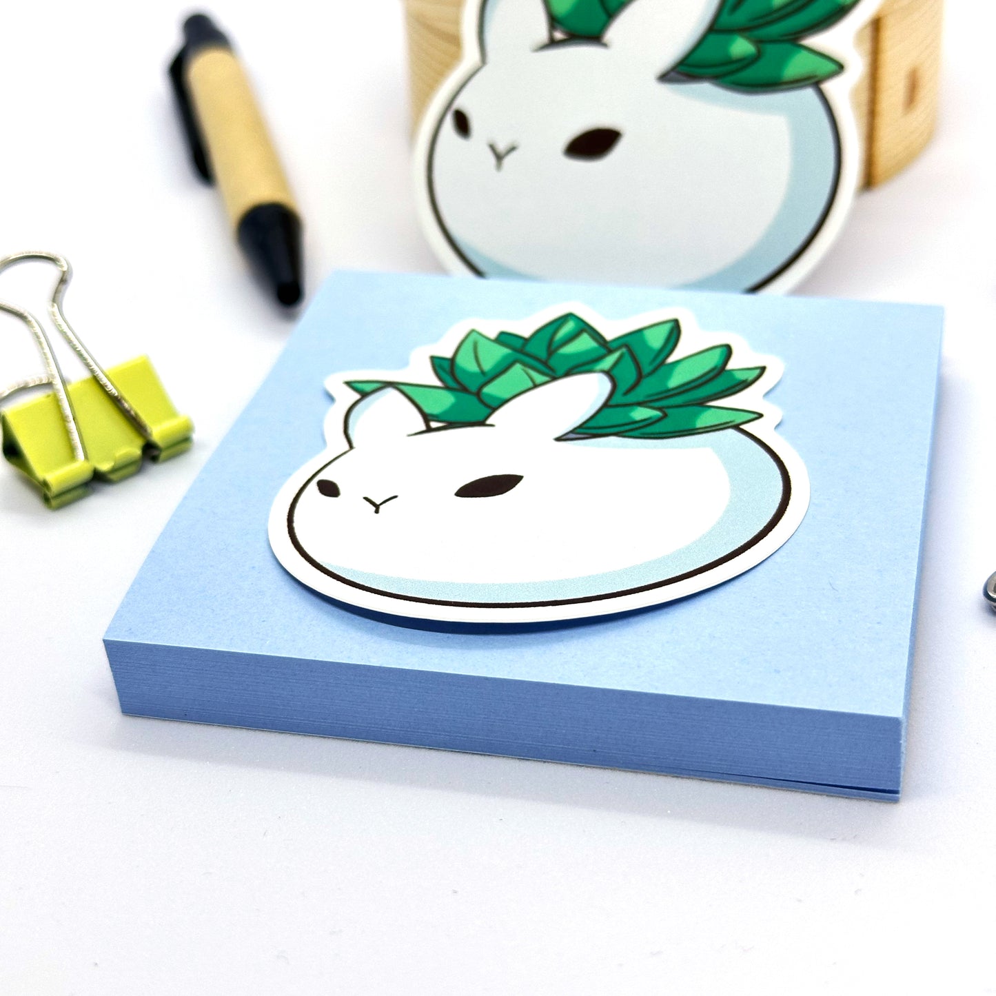 'Bunny Succulent Pot' Sticker