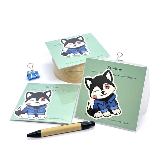 'Ragdoll Husky' Sticker