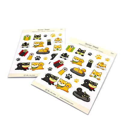 'Happy Shiba' Sticker Sheet