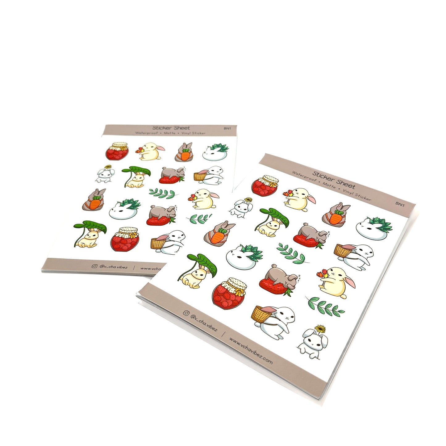 'Spring Bunny' Sticker Sheet