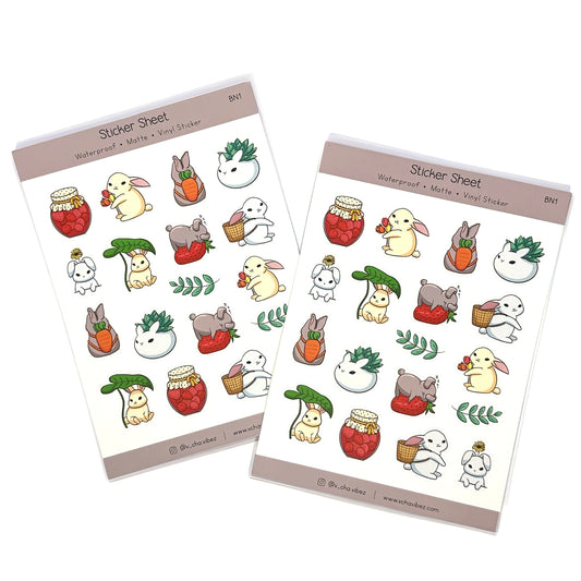 'Spring Bunny' Sticker Sheet