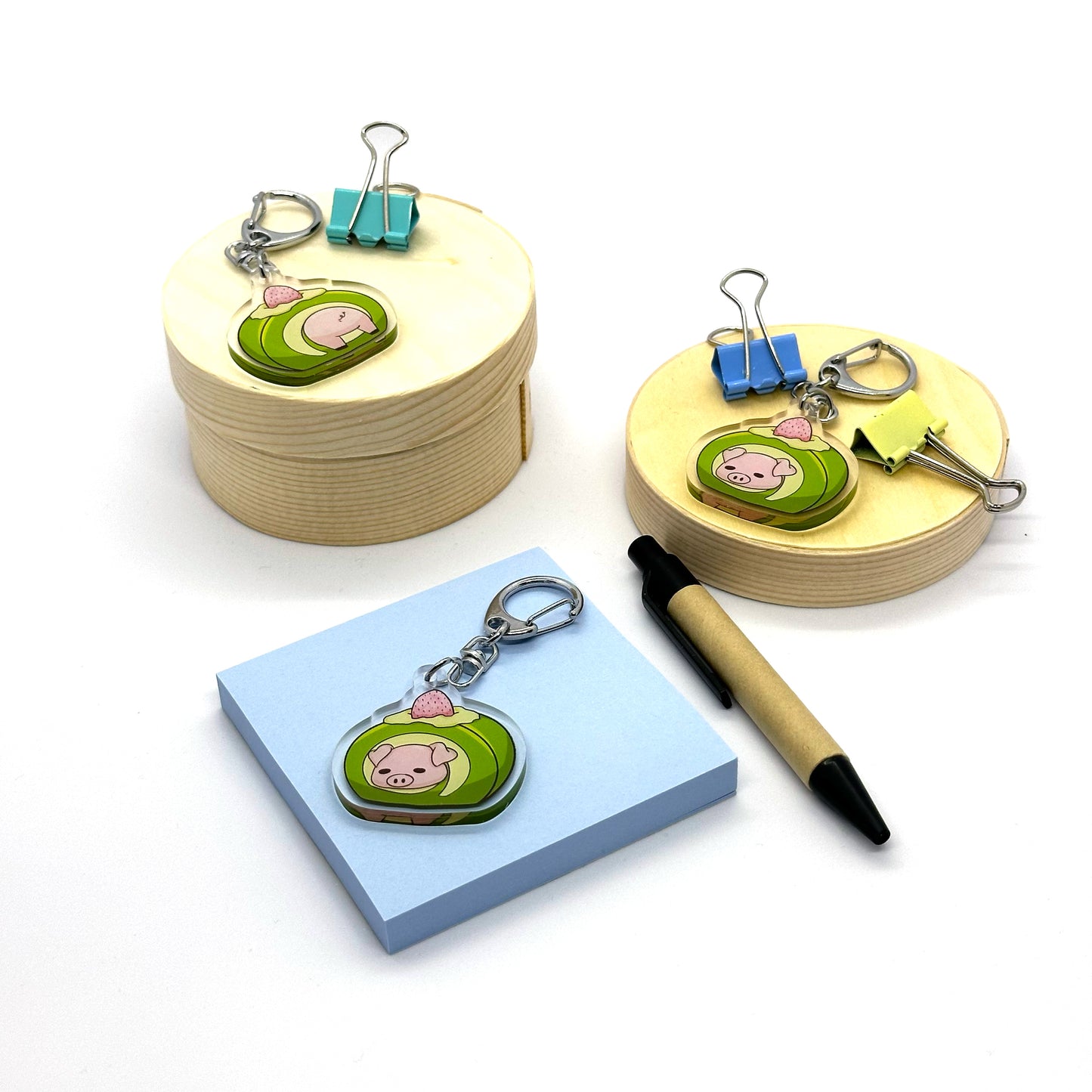 'Matcha&Pig' Keychain